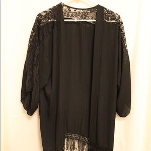 Black Charlotte Russe Kimono
